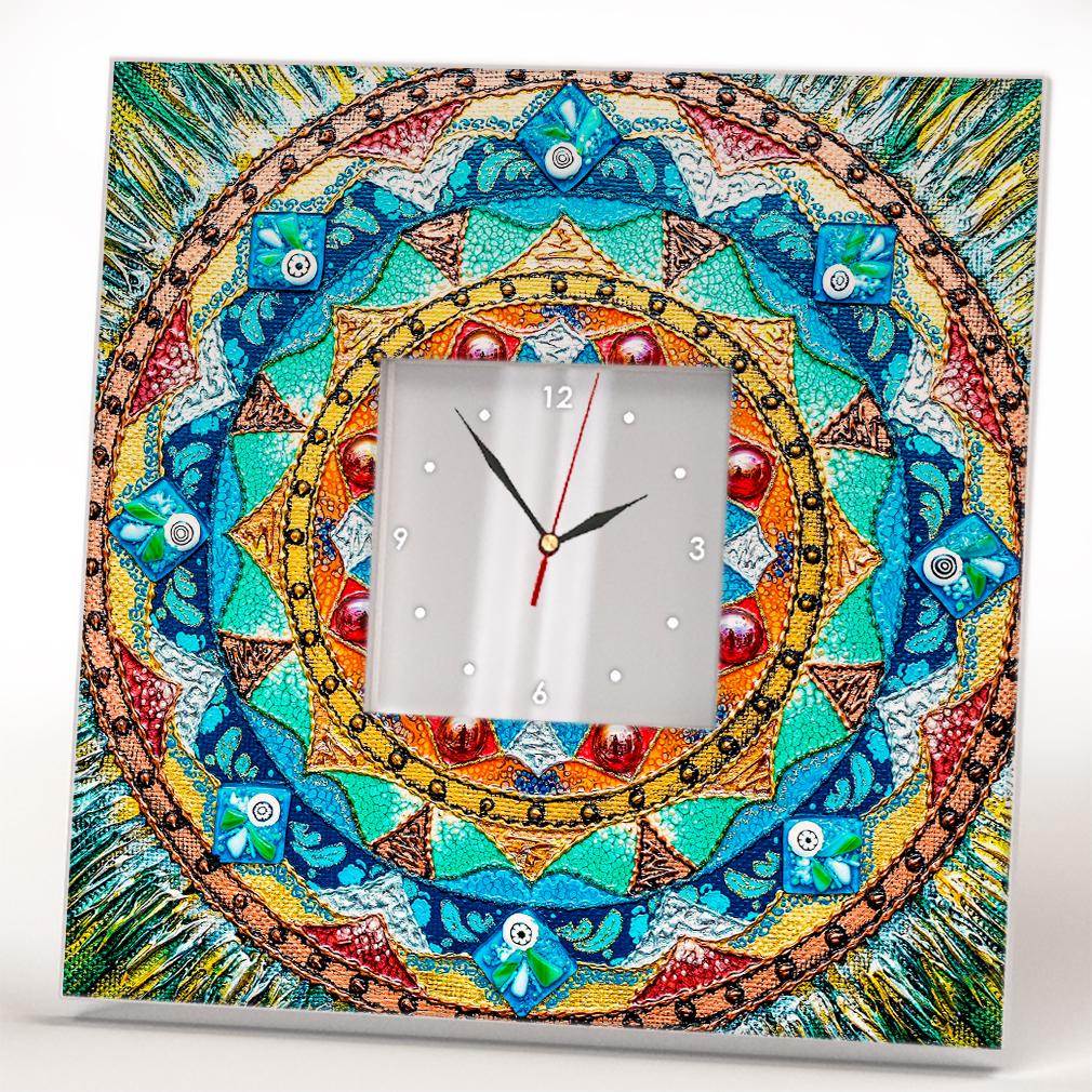 Часы Узор Мандала. Буддизм 260x260 мм (C04640)