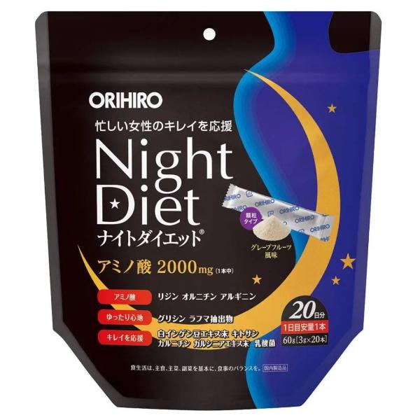 Экстракт для похудения Orihiro Night Diet Complex 3 г 20 sticks (000024355) Экстракт для похудения Orihiro Night Diet Complex 3 г 20 sticks (000024355)