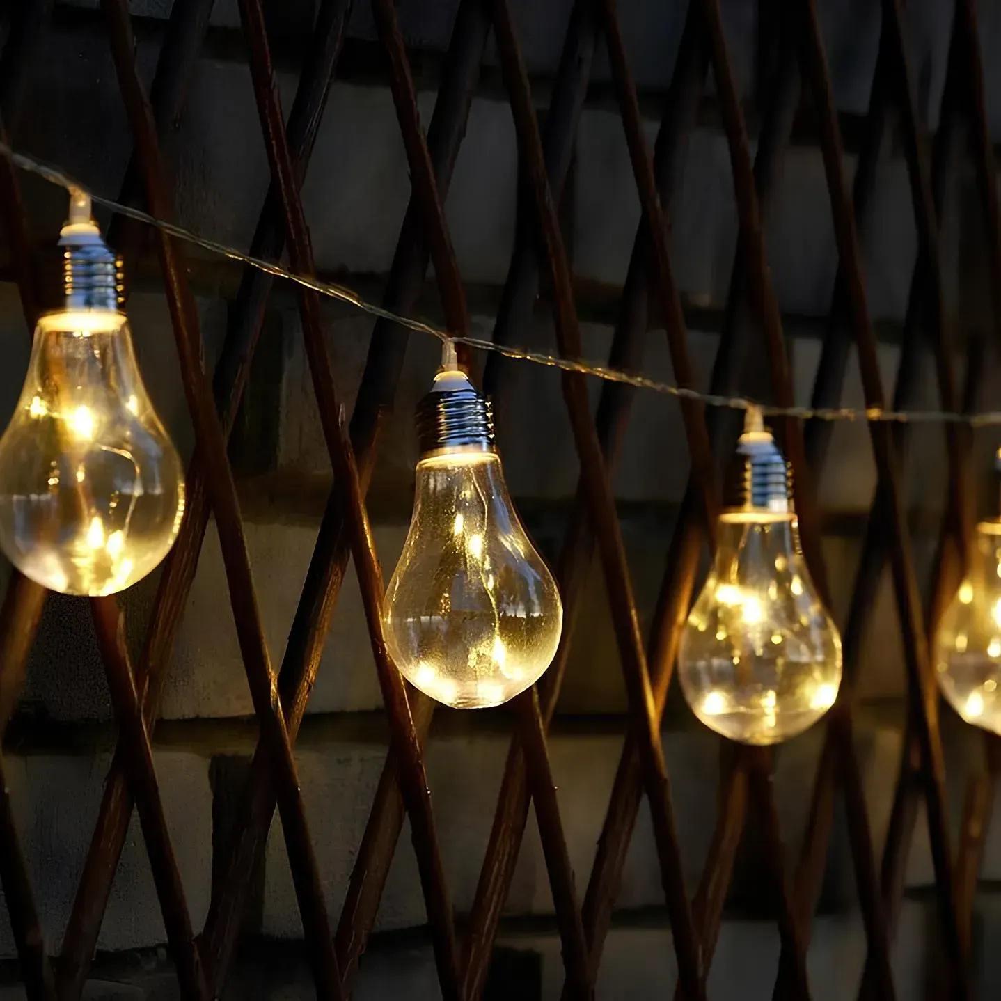 Уличная LED-гирлянда Sirius на солнечной батарее 3,8 м 3000К IP44 (SLS10CB) - фото 3