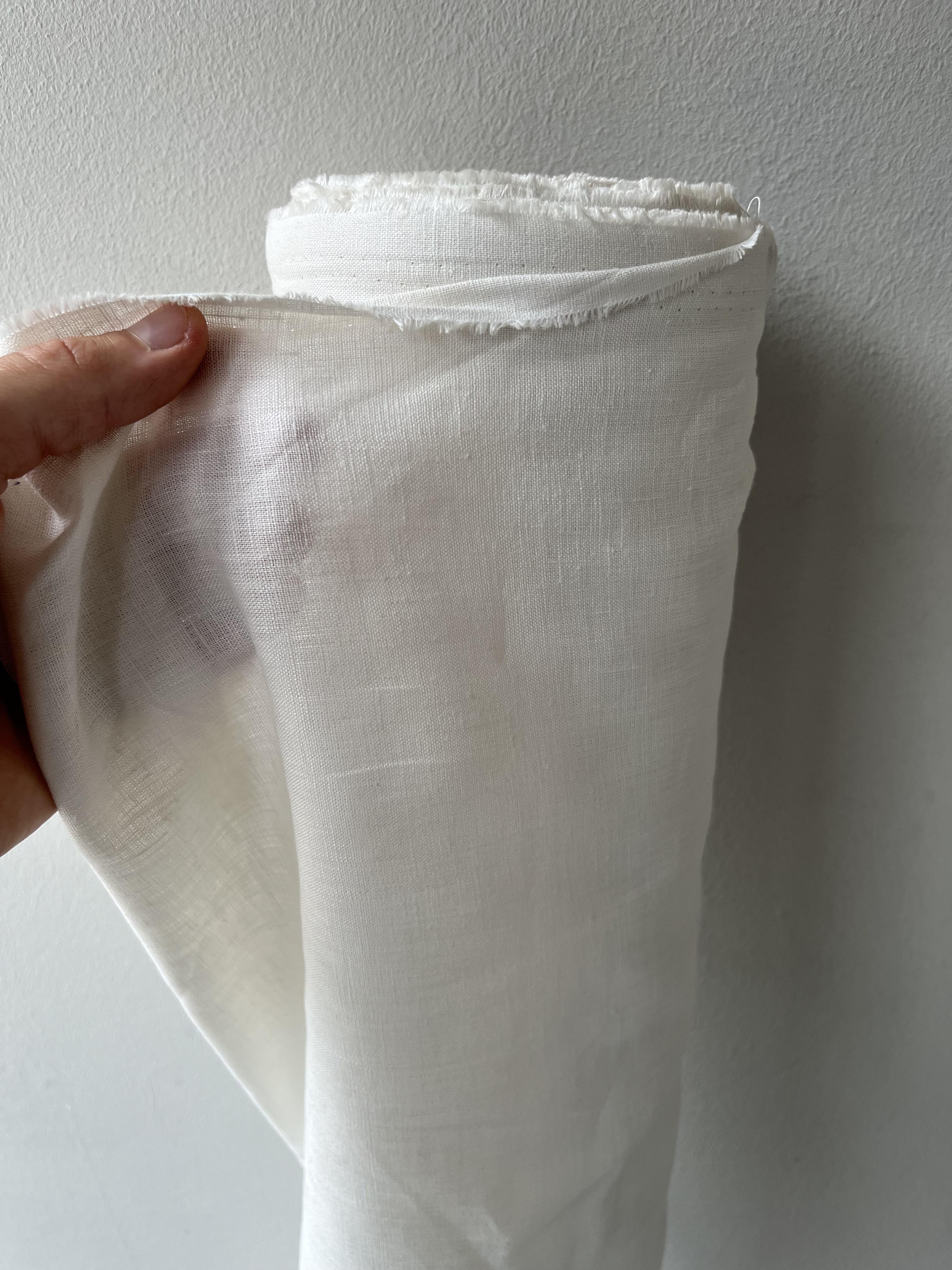 Ткань рубашечно-платья Linen Plus 100% лен 143 см 756 Молочный - фото 4 Ткань рубашечно-платья Linen Plus 100% лен 143 см 756 Молочный - фото 4