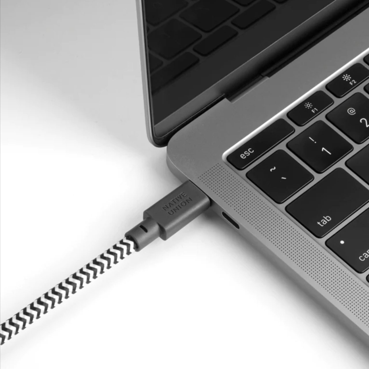 Кабель-адаптер Native Union Belt Cable 3m USB-C to HDMI, Zebra (BELT-C-HDMI-ZEB-3) - фото 3 Кабель-адаптер Native Union Belt Cable 3m USB-C to HDMI, Zebra (BELT-C-HDMI-ZEB-3) - фото 3