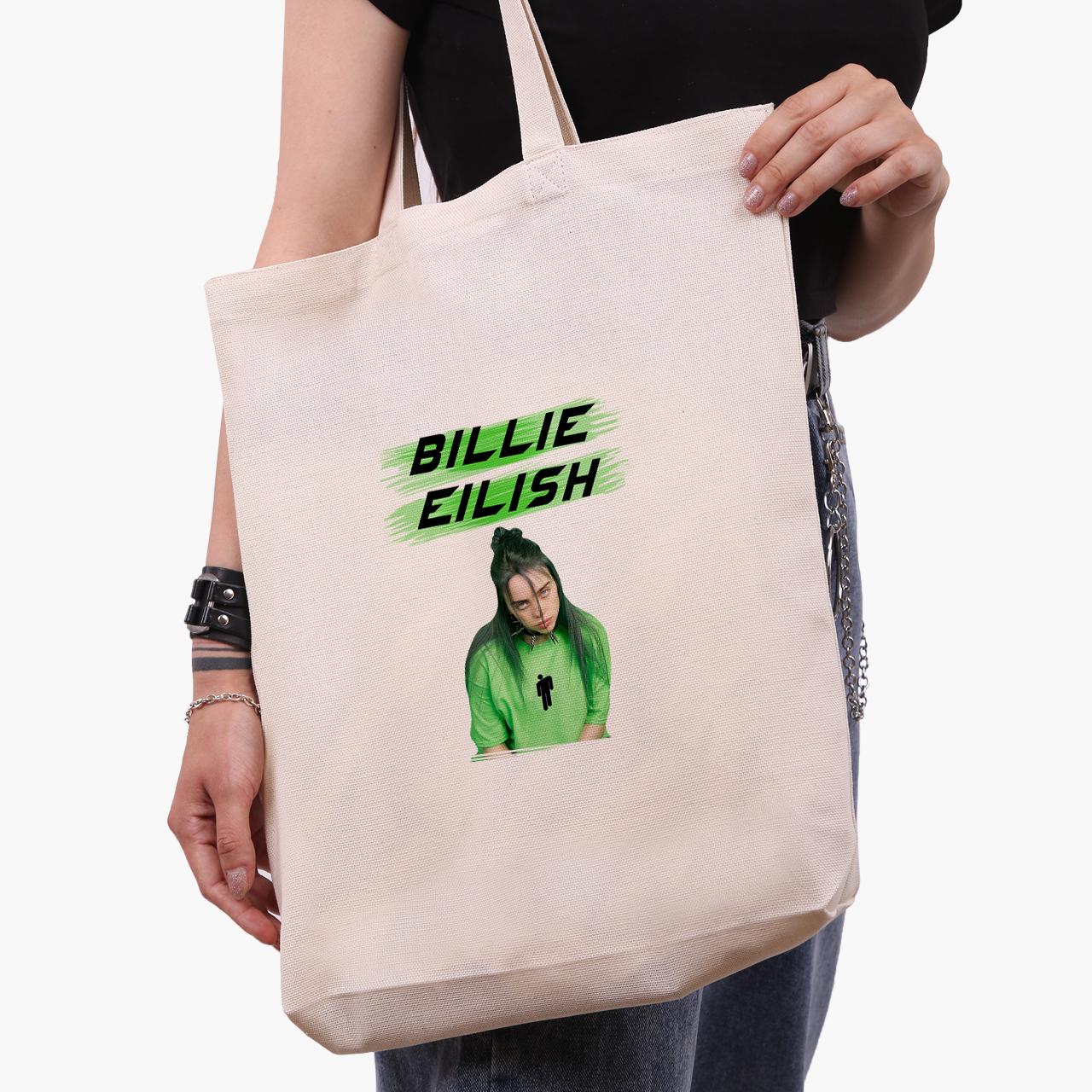 Эко сумка шоппер Billie Eilish Renaissance 41х39х8 см Бежевый (9227-1207-WTD)