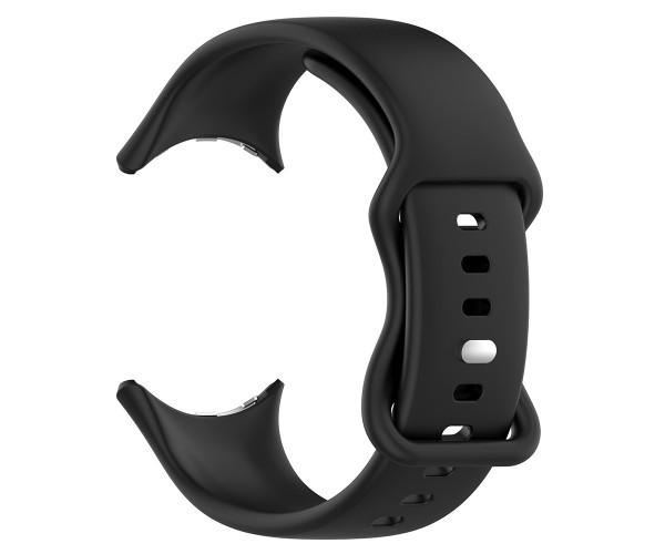 Ремешок Silicone для смарт-часов Google Pixel Watch 3 45 мм Черный