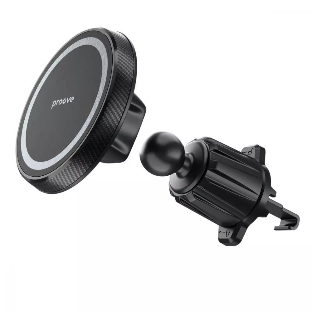Автомобільний тримач Proove Carbon Magnetic Air Outlet Car Mount Magnetic Ring Black - фото 7 Автомобільний тримач Proove Carbon Magnetic Air Outlet Car Mount Magnetic Ring Black - фото 7