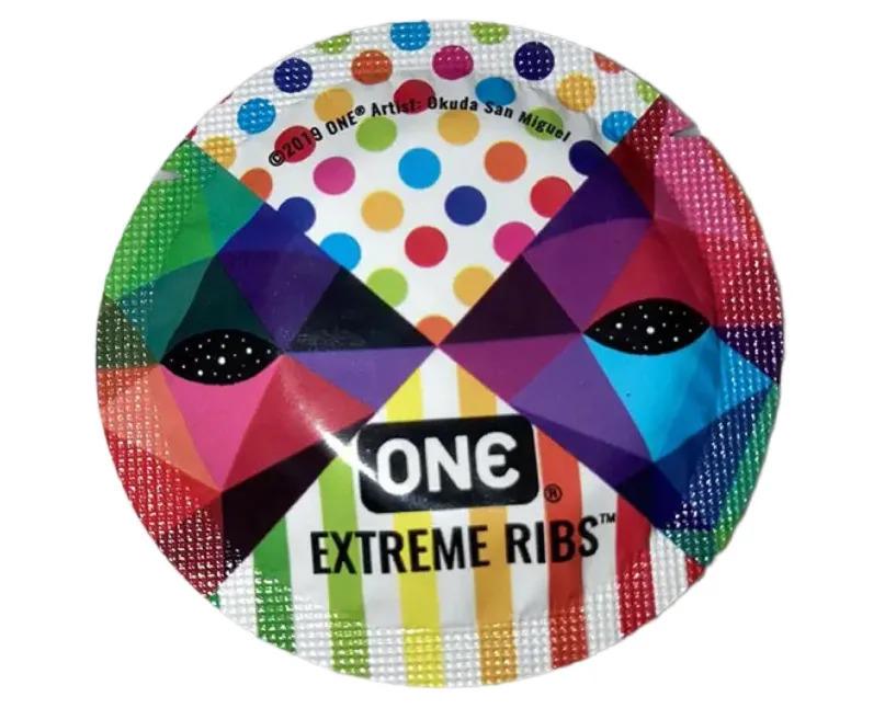 Презерватив ребристый латексный ONE Extreme Ribs (ONE99415) - фото 2