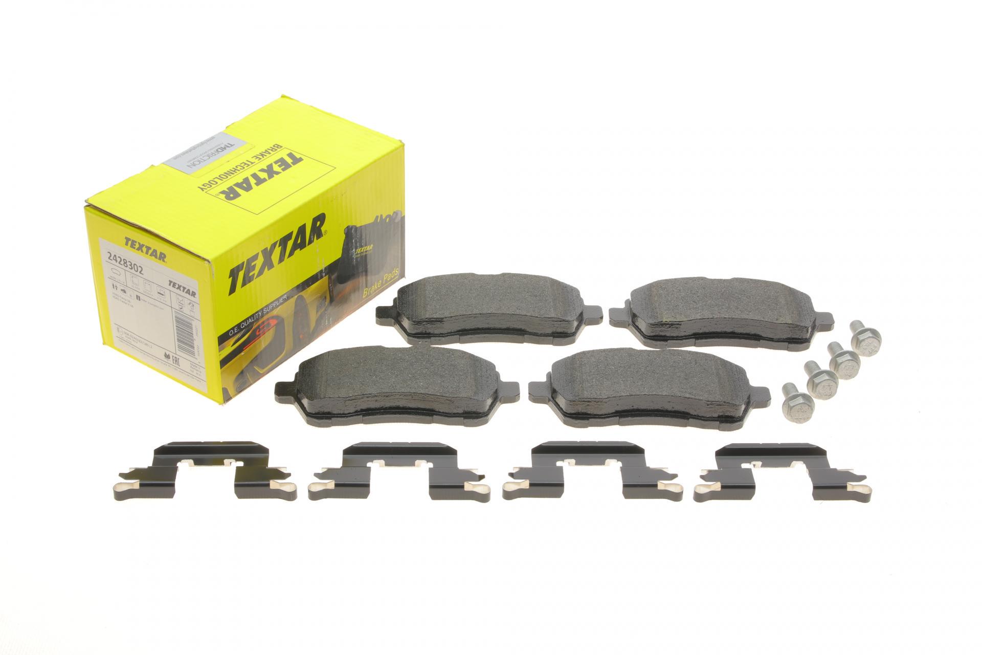 Колодки тормозные передние TEXTAR Ford Fiesta 08- Lucas (2428302 TEXTAR)