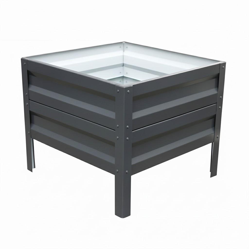 Грядка оцинкованная SIMBUD 0,7х0,7х0,4 м RAL7016 глянец