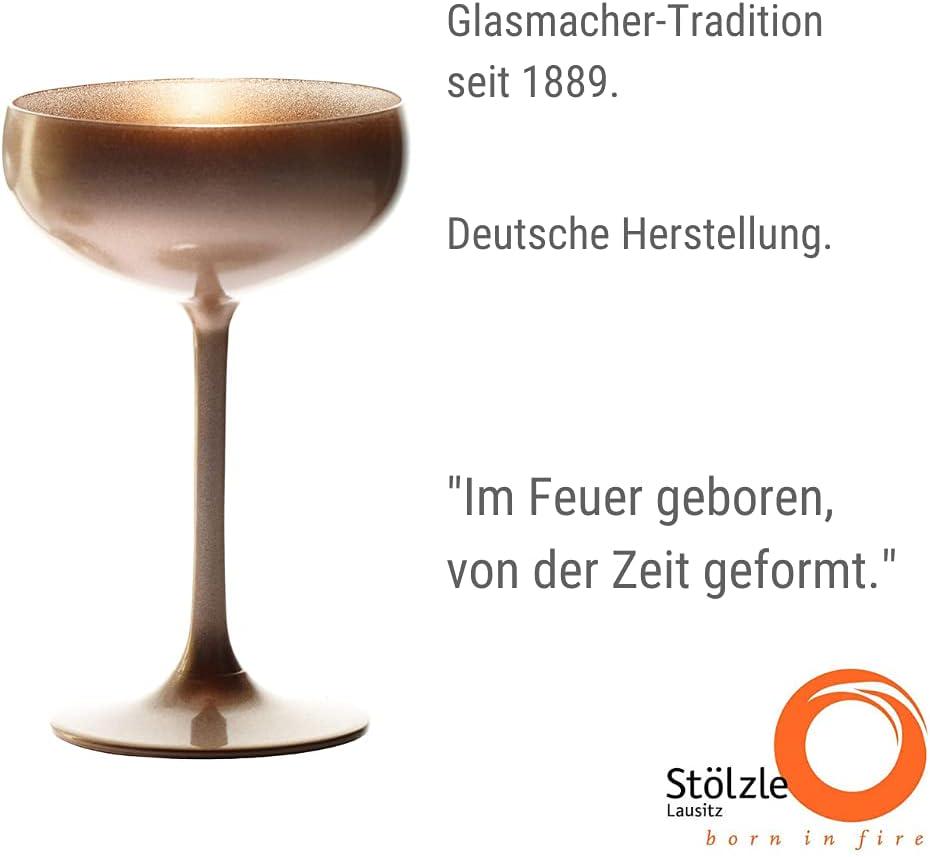 Набор бокалов для шампанского Stölzle Lausitz Elements 6 шт. 230 мл Bronze (2738508-1) - фото 3