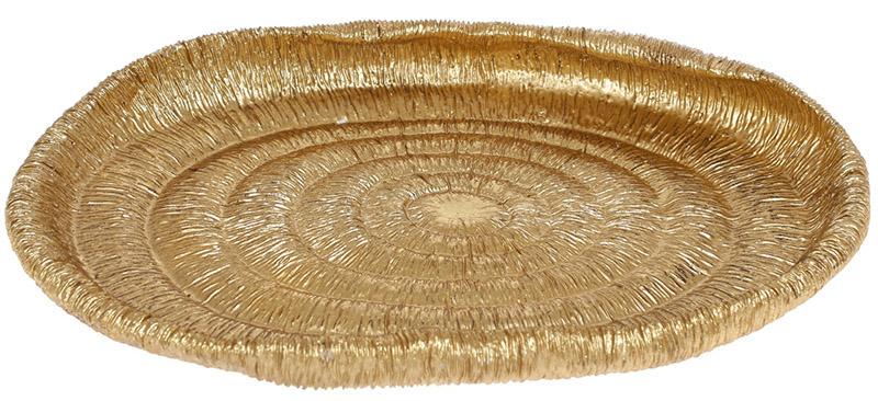 Блюдо Africa полістоун ​​24,7х23,5х4,2 см Золотий (32321990)