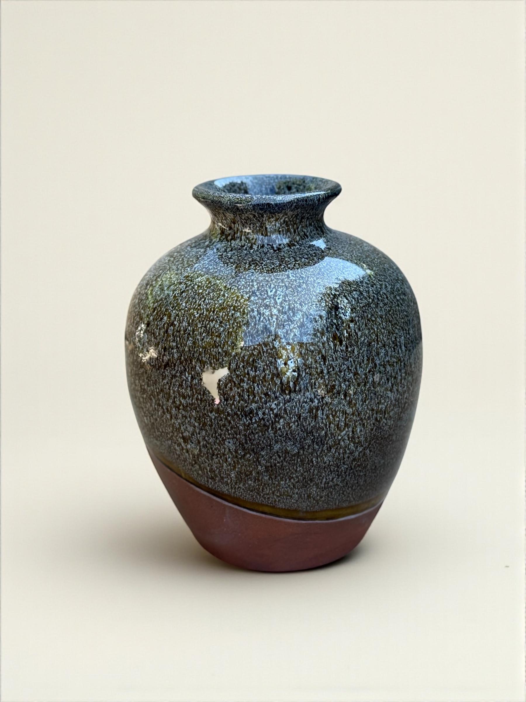 Ваза круглая ручной работы Желтый (28833733)