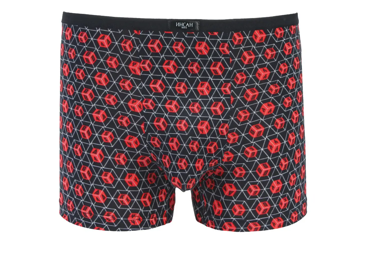 Мужские боксеры стрейчевые Бамбук Indena Insung 4XL р. 52 2 шт. Красный (INS-18640)