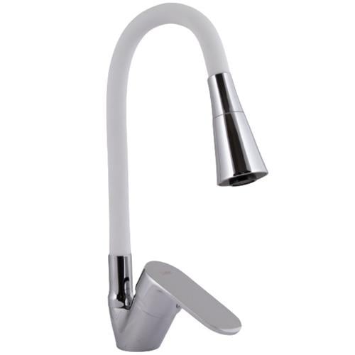 Смеситель для кухни Lidz Tani LDTAN008F3WCR37037 с гибким изливом Белый (246835)