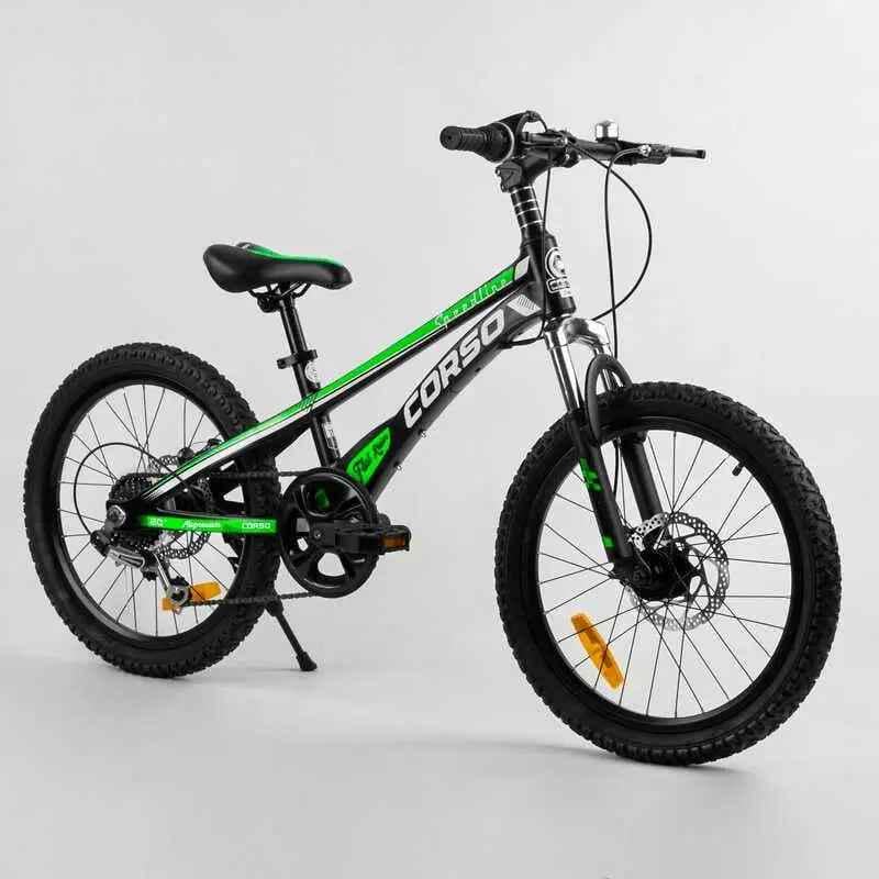 Дитячий велосипед Corso Speedline MG-74290 з магнієвою рамою/Shimano Revoshift/7 швидкостей 20'' (MG-74290_allbNM)