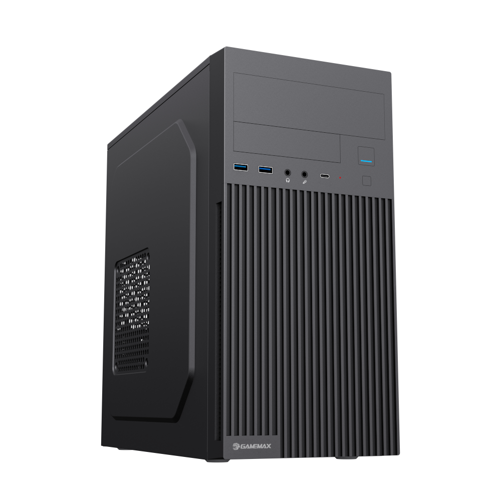 Корпус ПК GAMEMAX MT-321-NP-2U3 MicroTower без БП Black