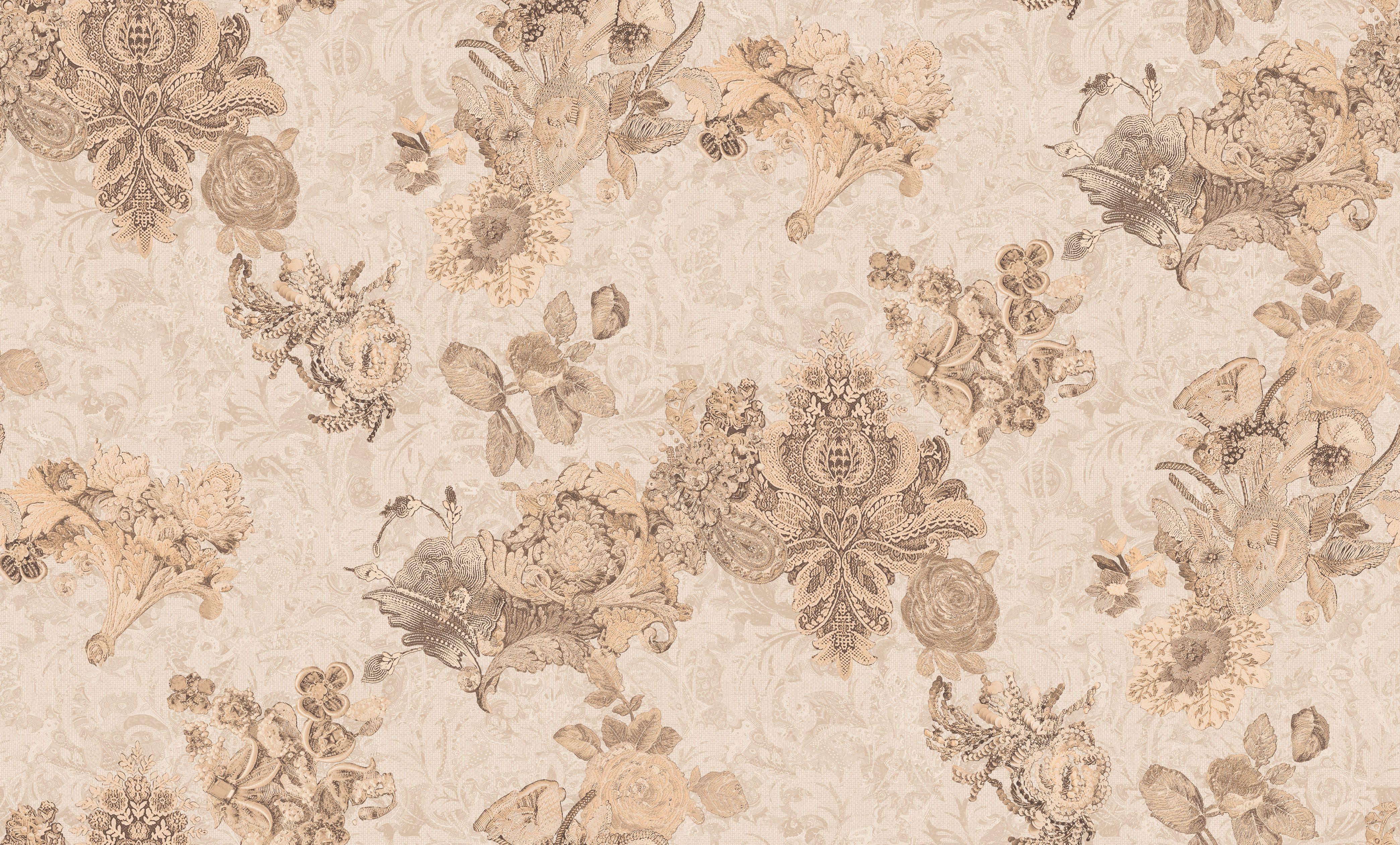 Обои виниловые на флизелиновой основе Samsara Yuanlong 881103 Серый/Бежевый Обои виниловые на флизелиновой основе Samsara Yuanlong 881103 Серый/Бежевый