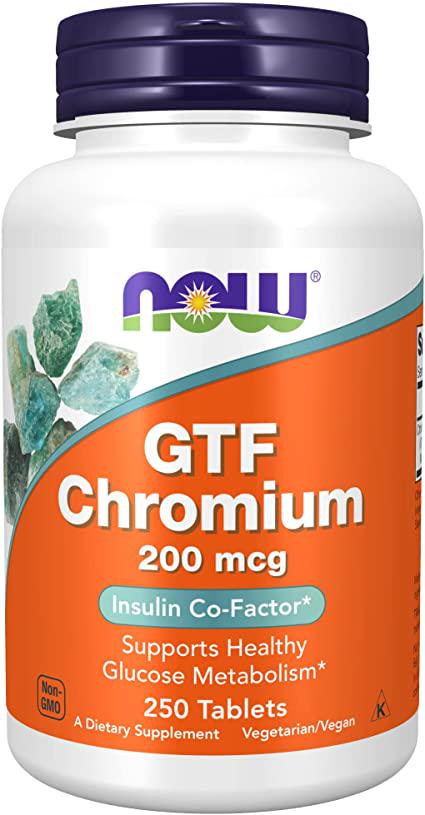 Витамины хром Now Foods Chromium GTF 200 мкг 250 таблеток (1069) - фото 1