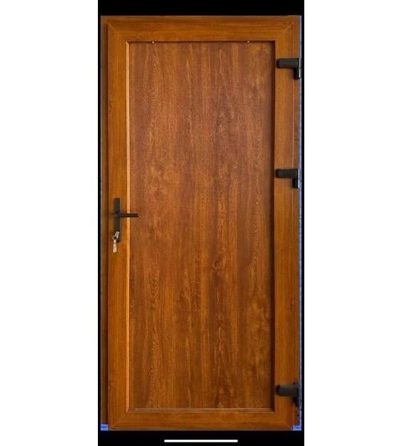 Дверь балконная однокамерная Steko V62 2000х1000 мм с фурнитурой AXOR Золотой Дуб (8050584)