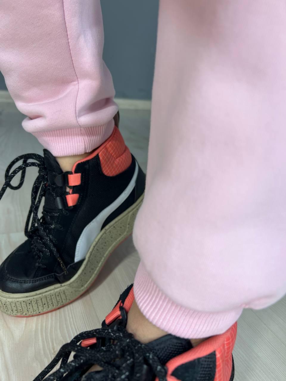 Брюки женские PEPPER MINT 24-13 спортивные джоггеры резинка на талии утепленные S Розовый (926) - фото 10 Брюки женские PEPPER MINT 24-13 спортивные джоггеры резинка на талии утепленные S Розовый (926) - фото 10