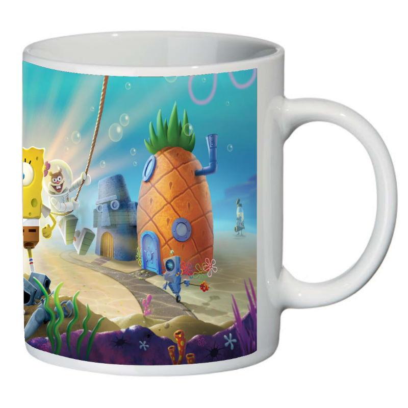 Кружка с принтом SuperCup Губка Боб квадратные штаны (SC-SB-0031)