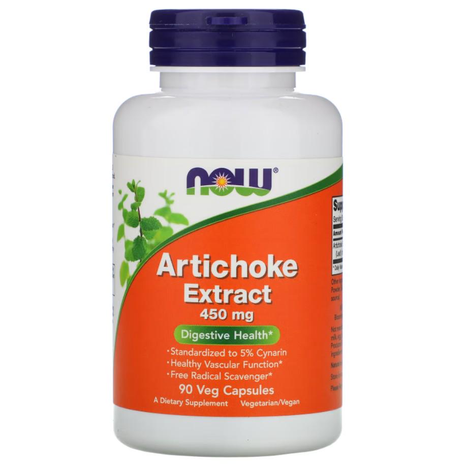 Натуральная добавка Now Foods Artichoke Extract 450 мг 90 капсул