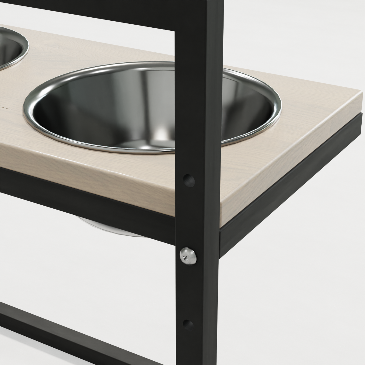 Миски на регулируемой подставке для больших собак Hollky Flex L 2х1,8 л (FL-502850-GRWH) - фото 7