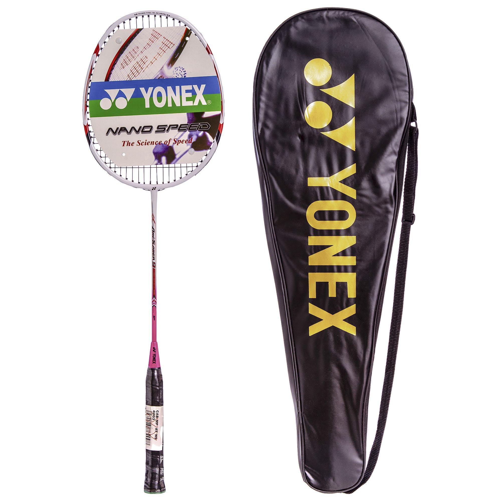 Ракетка для бадминтона Yonex MT-8402 в чехле Бело-розовый (NA002821)