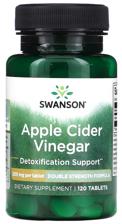 Добавка натуральная Яблочный уксус Swanson Apple Cider Vinegar 200 мг 120 таблеток