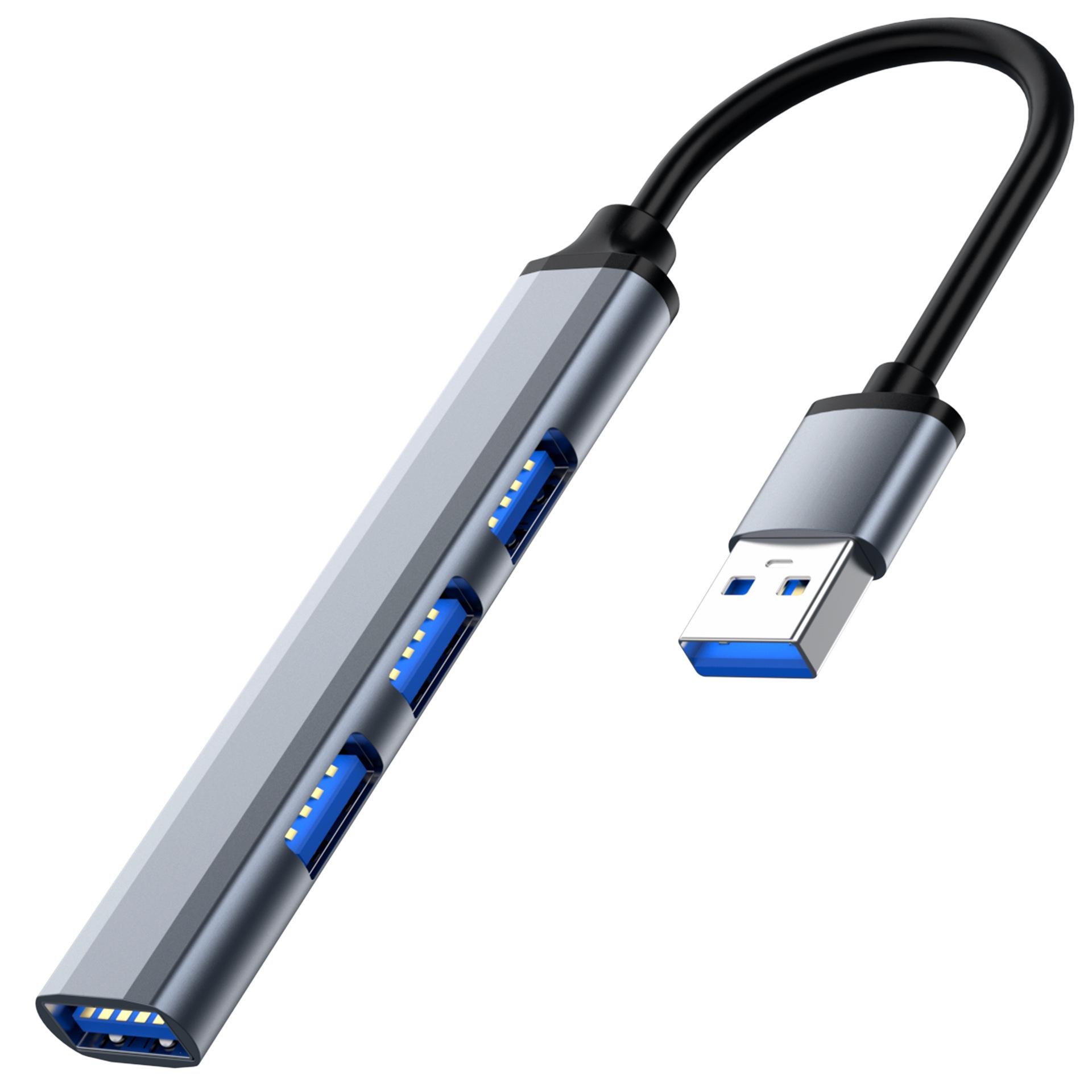 USB Type-C хаб Digital Lion UH-05 концентратор/разветвитель для ноутбука на 4 порта USB - фото 2