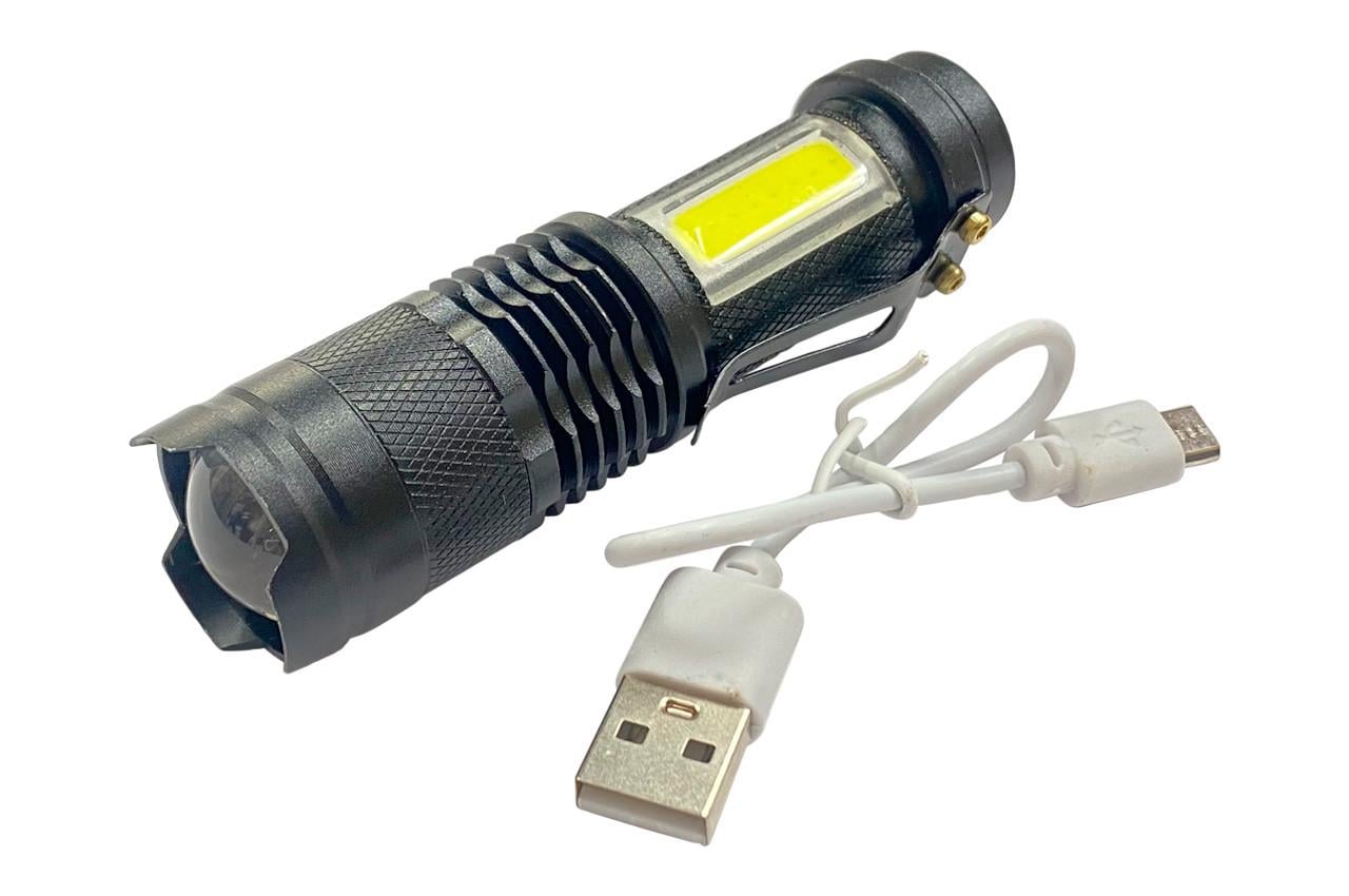 Фонарь тактический X-Balog 95 мм 1LED 1COB Li-Ion (160-BL525)