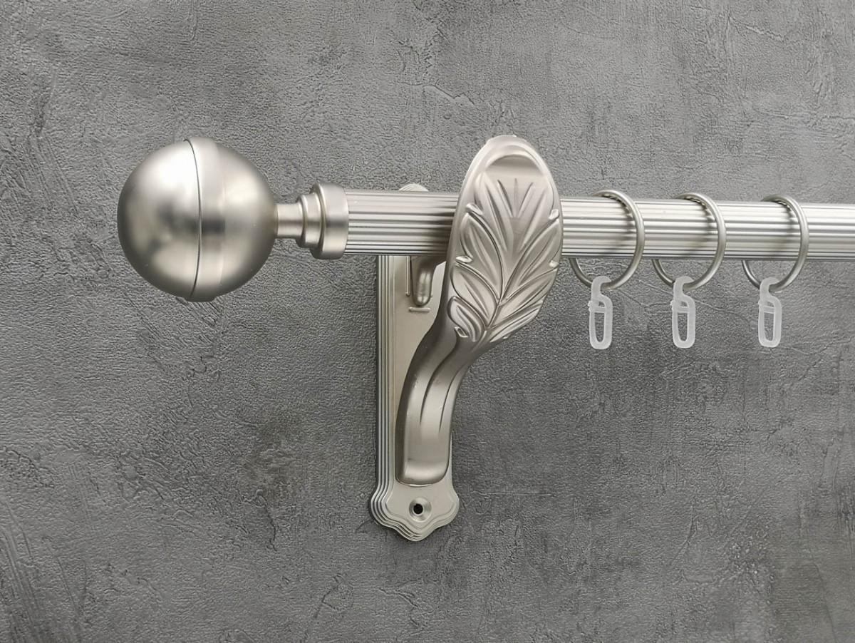 Карниз Quadrum Калисто рифленая штанга одинарный ретро 25 мм 160 см Сатин (272286881)