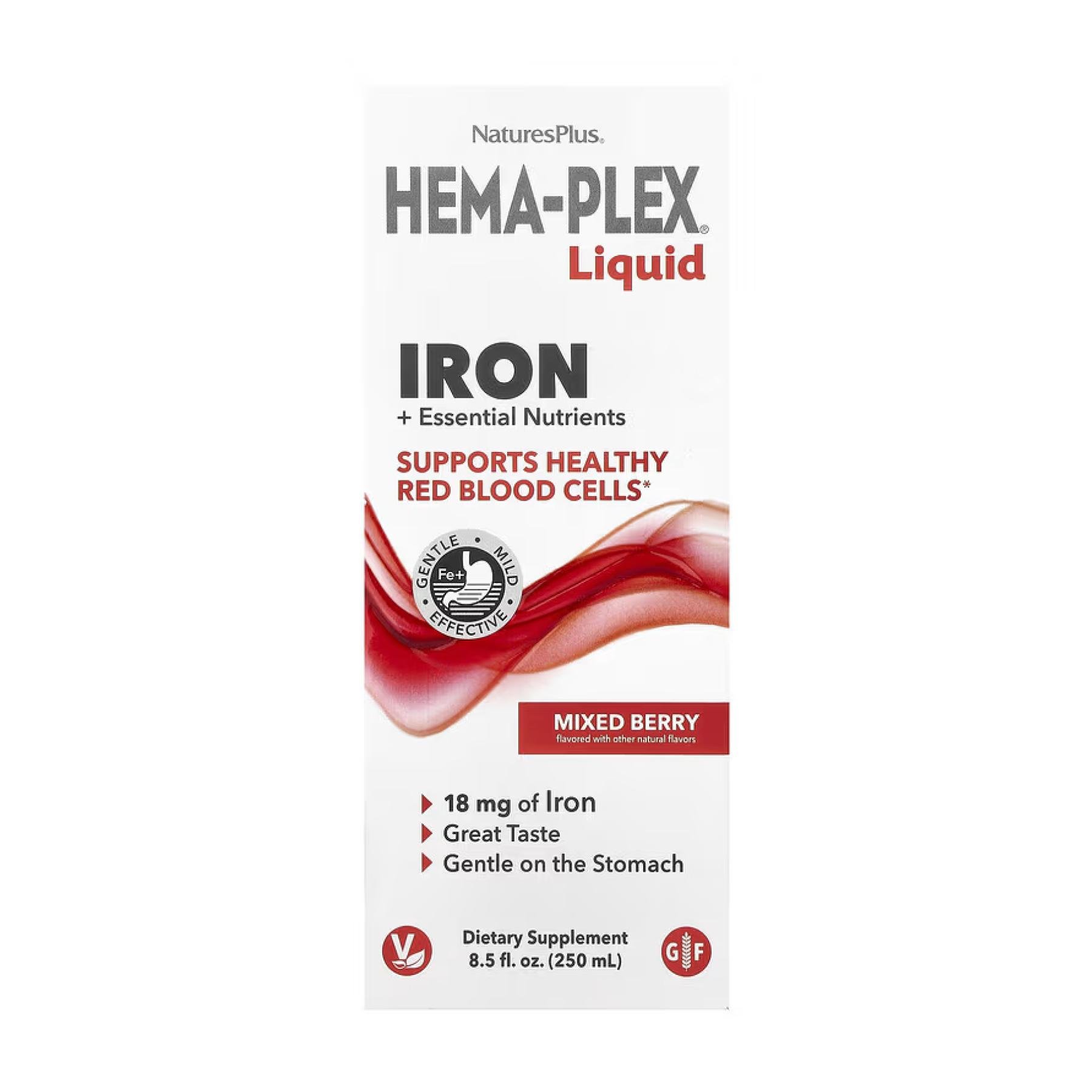 Железо Nature's Plus Hema-Plex Liquid Iron 250 мл