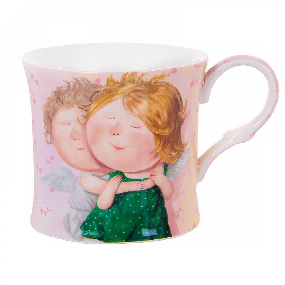 Чашка фарфоровая Lefard Ты мое счастье 270 мл Розовый (924-664)