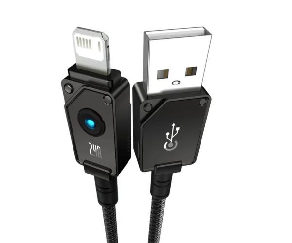 Кабель Data BASEUS Unbreakable Series Fast Charging USB-Lightning 2,4A 2 м Cluster Black (06P10355802111-01) - фото 6