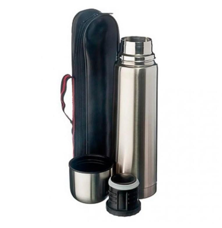 Термос UNIQUE колба з нержавіючої сталі з чохлом 1 л (146)