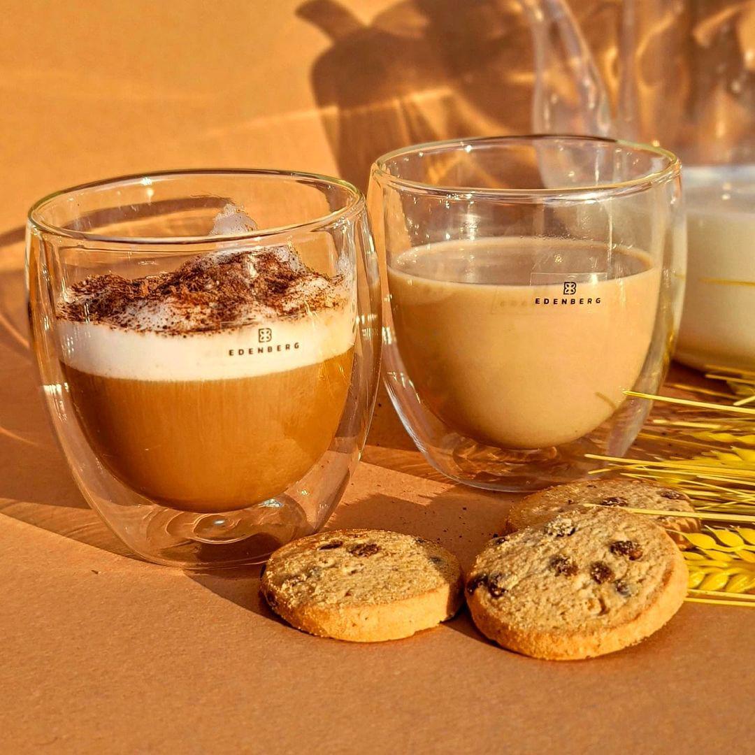 Набор стаканов Edenberg с двойными стенками 2шт. 250 мл (EB-19512) - фото 2