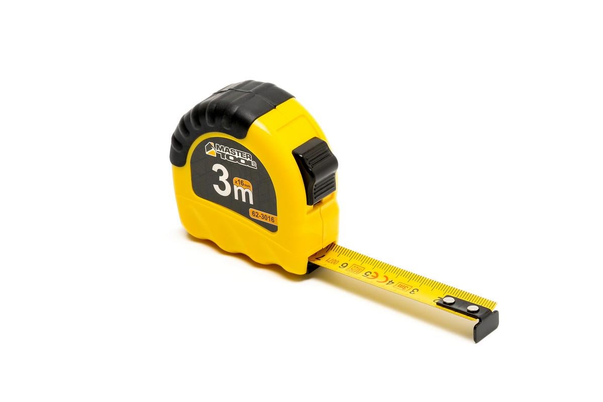 Рулетка MasterTool Shiftlock 3 мx16 мм фиксатор полотна нейлоновое покрытие (62-3016)