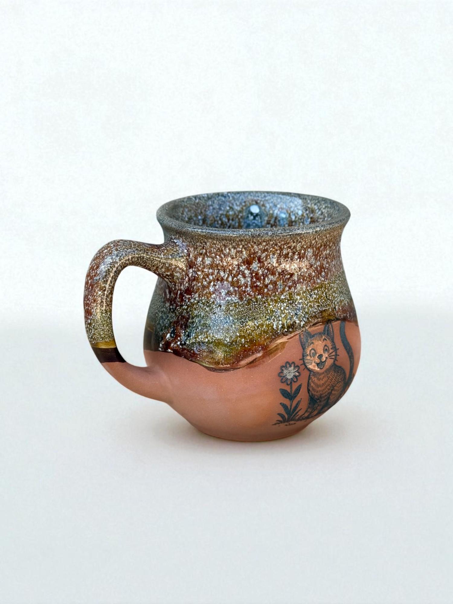 Чашка ручной работы "Котик 2" 450 мл (28833637) - фото 8 Чашка ручной работы "Котик 2" 450 мл (28833637) - фото 8