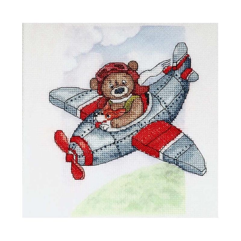 Набор для вышивания крестиком Alisena 5046а Пилот (19386)