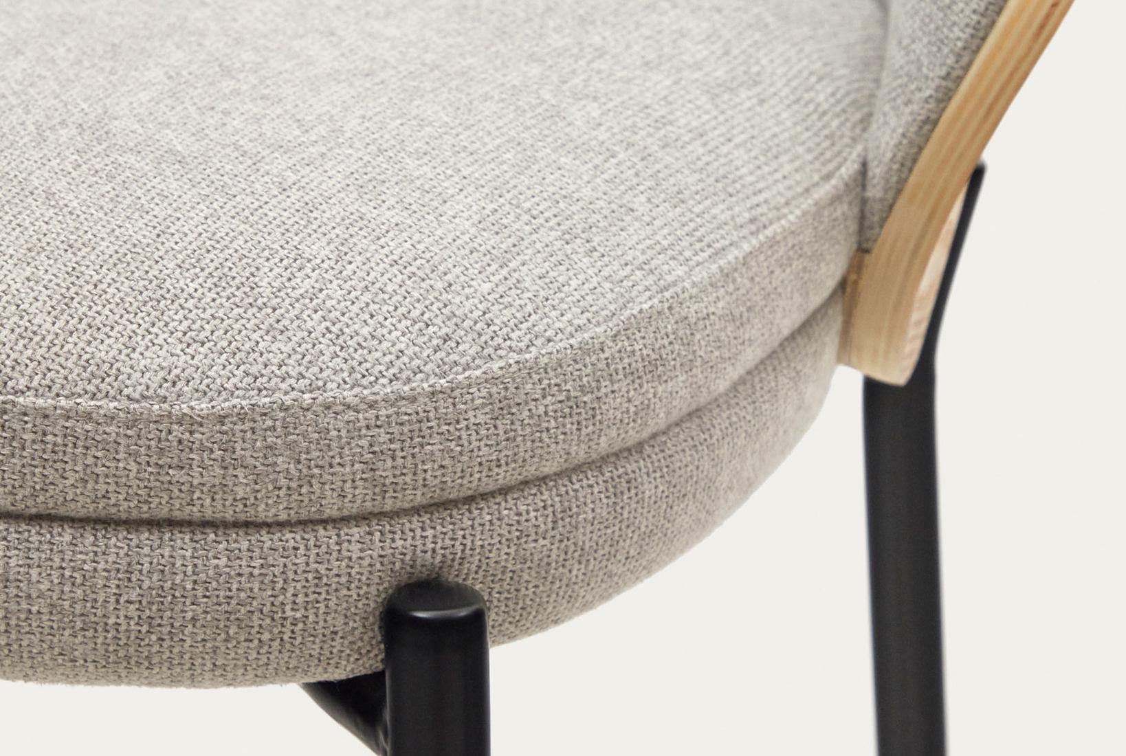 Напівбарний стілець Elba Moon salt and black legs (13855) - фото 5 Напівбарний стілець Elba Moon salt and black legs (13855) - фото 5