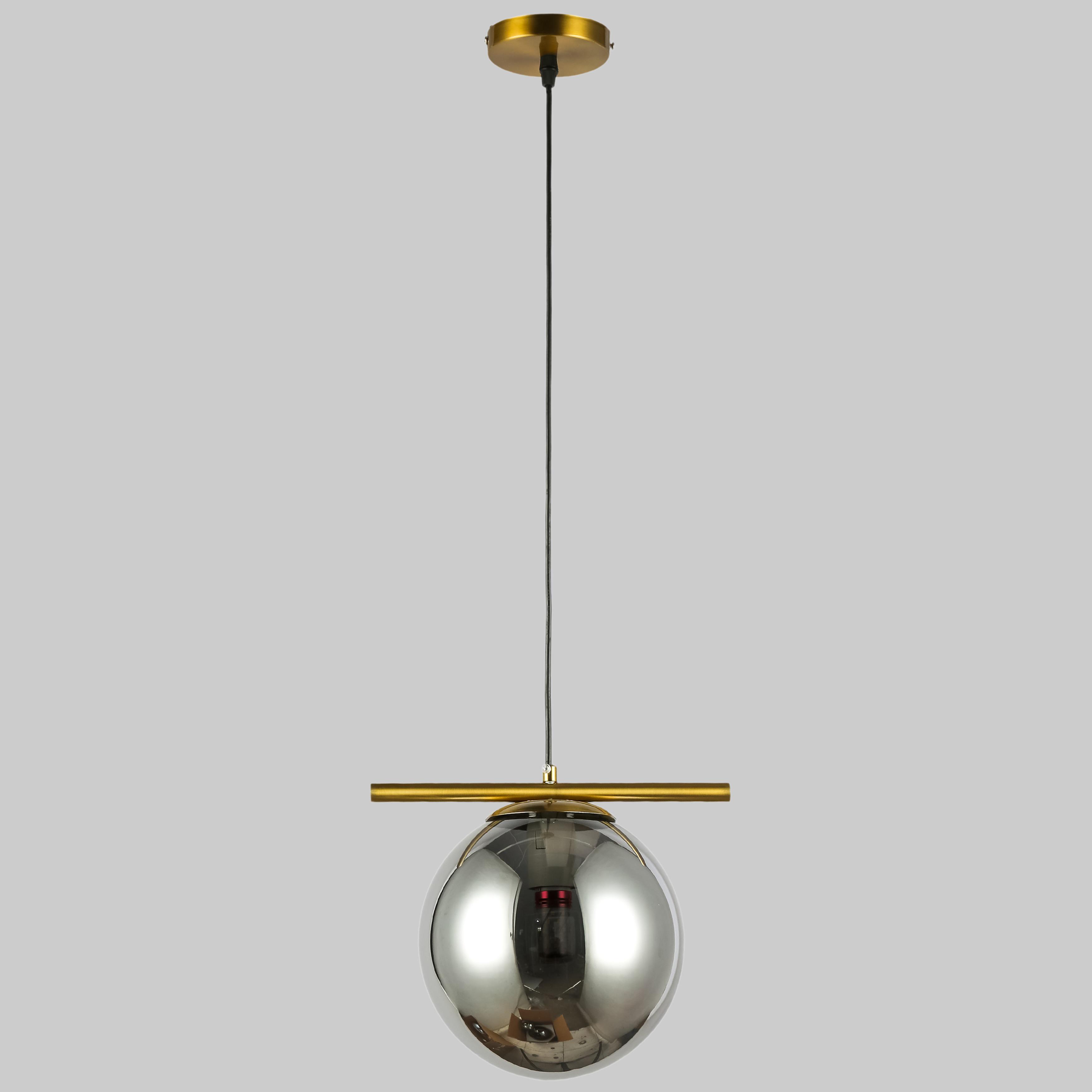 Світильник підвісний з кулею 20 см Золотий (84-1023-1 (200mm) GAB+BK)