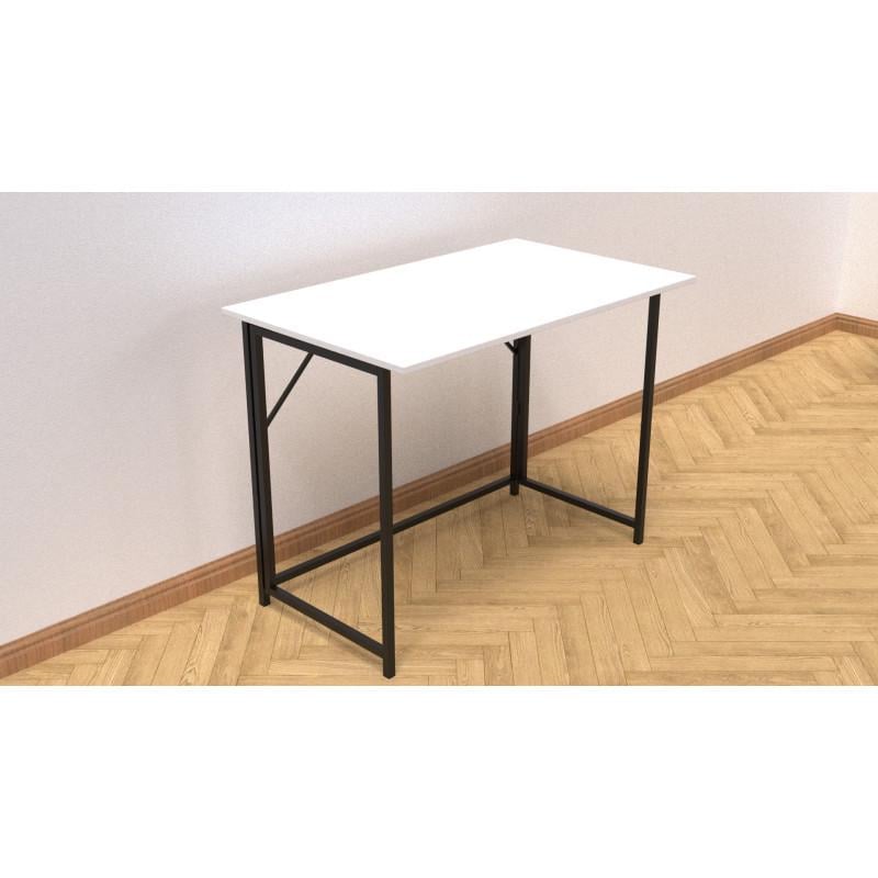 Стіл розкладний Ferrum-decor Moris метал/ДСП Чорний/Білий (FRD-104669) - фото 1 Стіл розкладний Ferrum-decor Moris метал/ДСП Чорний/Білий (FRD-104669) - фото 1