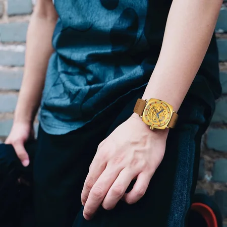 Наручний годинник Forsining 8274 Gold - фото 3