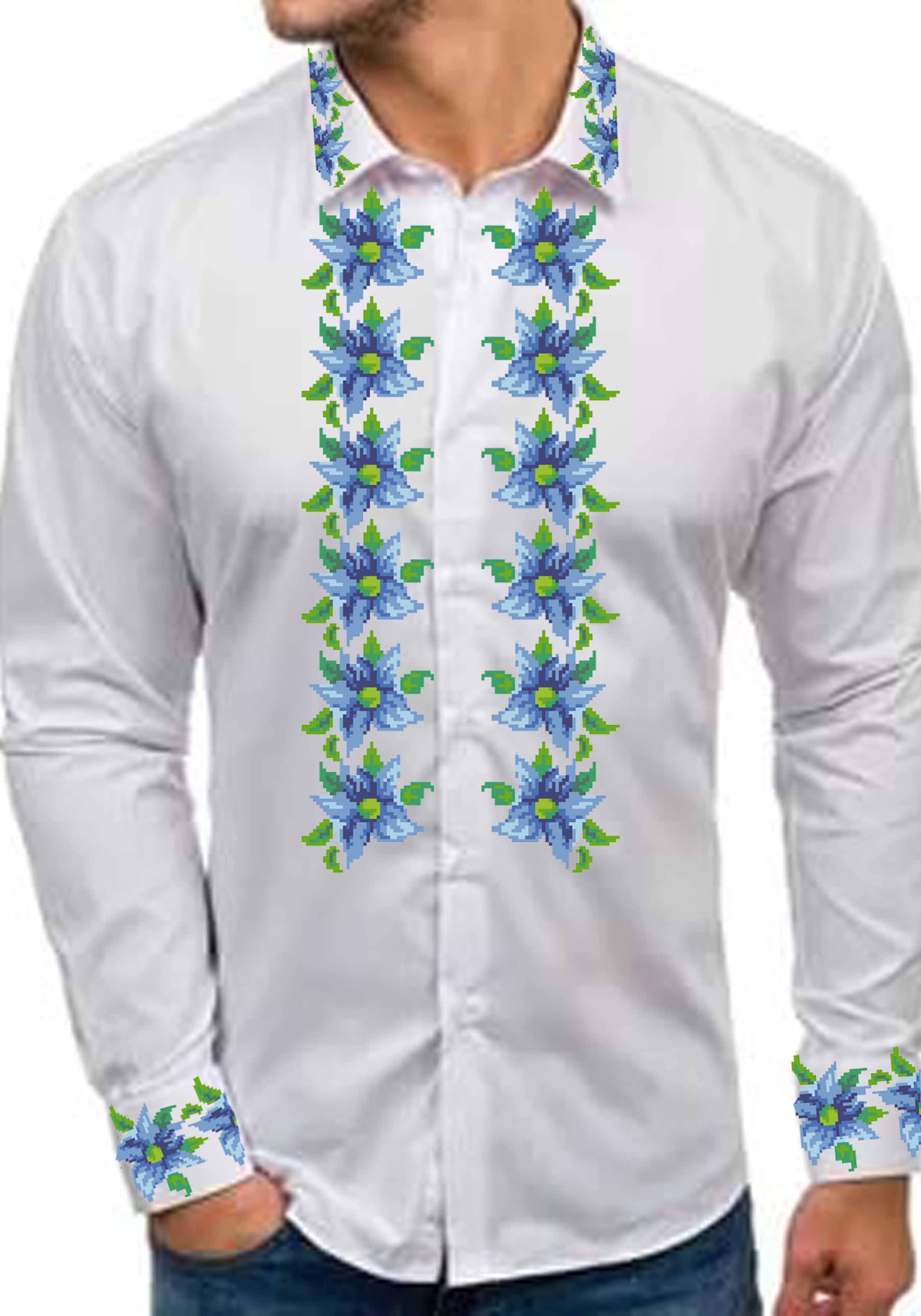 Заготовка для вишивки нитками або бісером сорочка СЧД-400 домоткане полотно