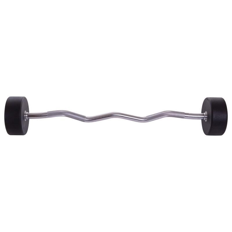 Штанга фіксована вигнута Urethane Barbell Zelart TA-2690 40 кг Зелено-чорний (58363127) - фото 2