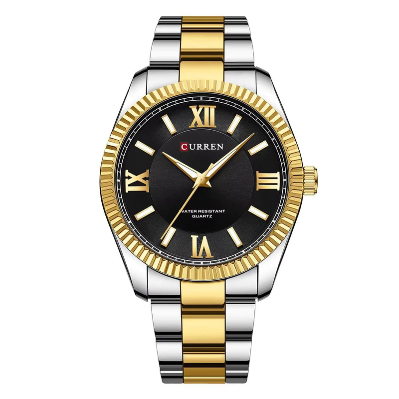 Наручний годинник Curren 8453 Gold/Silver/Black