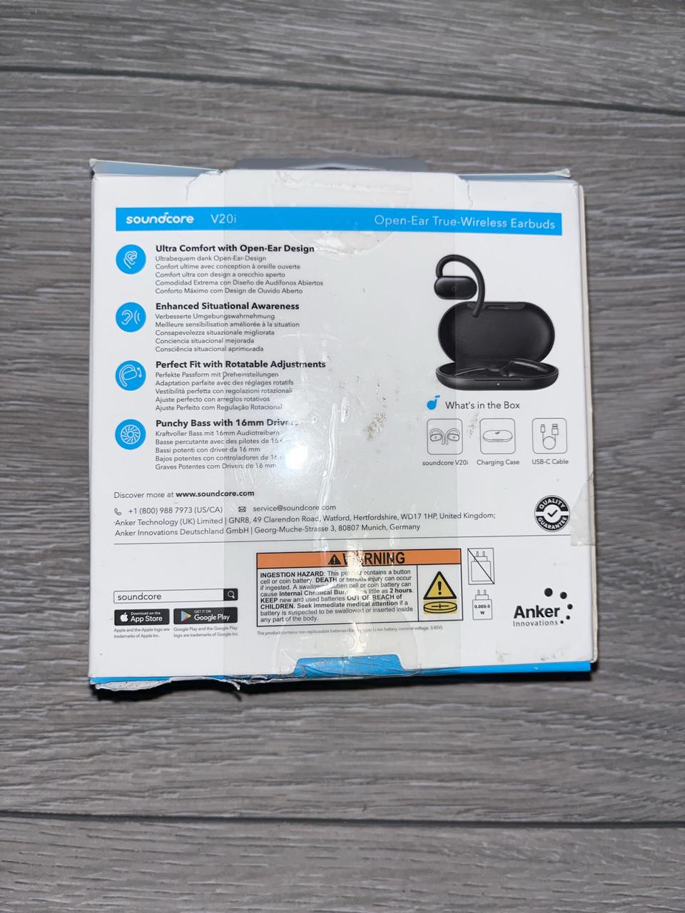 Навушники Soundcore V20i by Anker Open-Ear бездротові гачки для вух Bluetooth 5.4 36 год IP55 мікрофон - фото 10