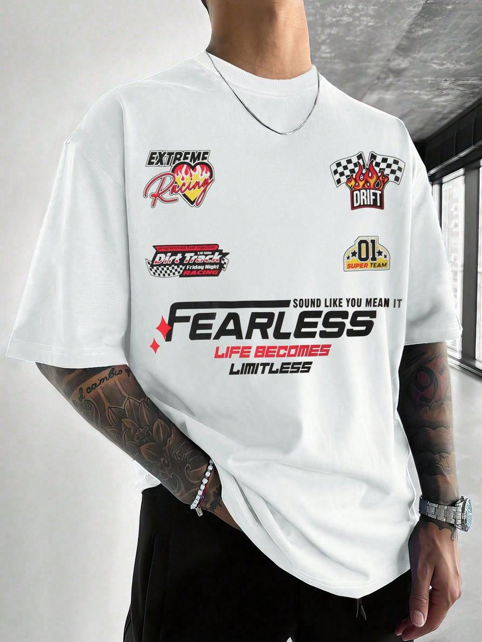 Футболка мужская с принтом Pin-000-432 повседневная XL Белый (2664092919)