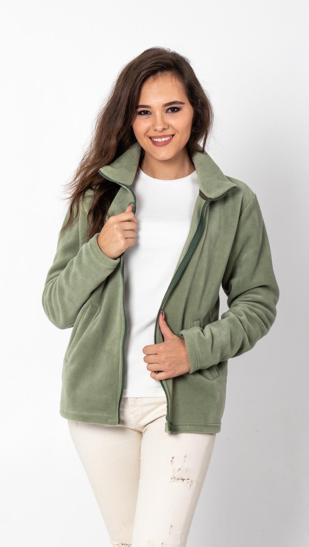 Кофта женская флисовая 9158 S Изумрудный (30567659)