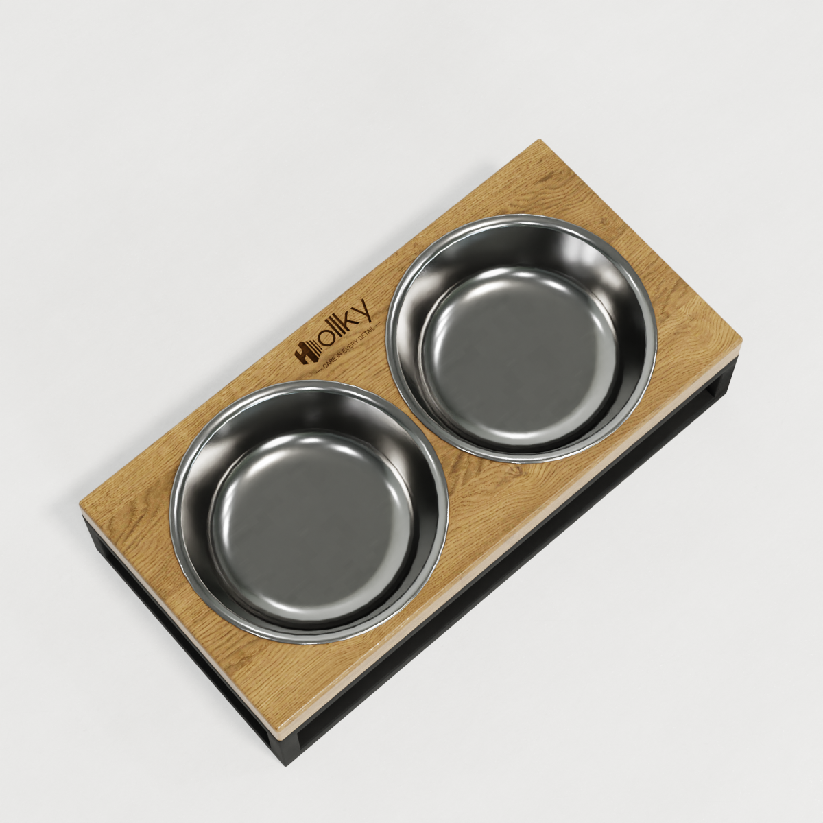 Миски на підставці для маленьких собак і котів Hollky Base XS 2х0,25 л (BXS-28145-BLNT) - фото 3