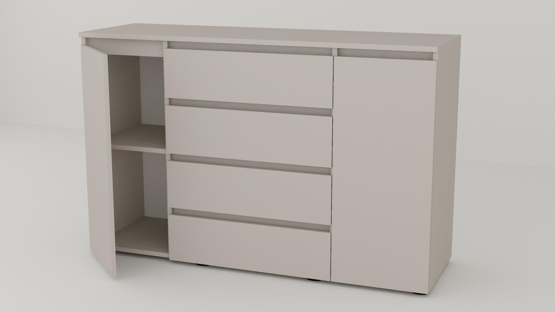 Комод Алекса СН-141/38 140х38х90 см Кашемир